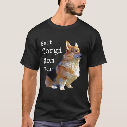 最高のコーギーママ Tee ペンブローク ウェルシュ コーギー 犬 Tシャツ (正面)