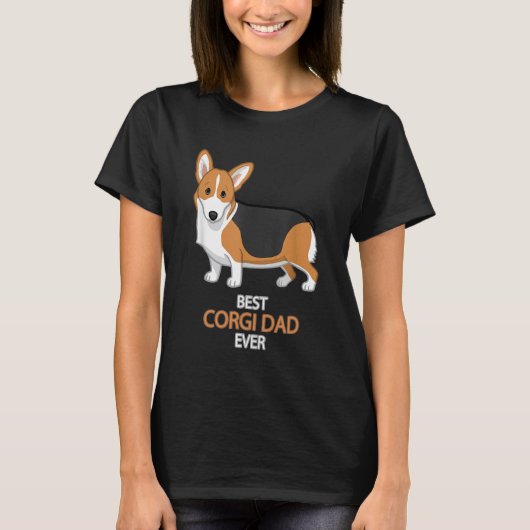 最高のコーギー・パパ Tシャツ (正面)
