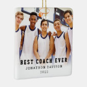最高のコーチ名チームフォトオーバーレイセラミックまたは セラミックオーナメント (右)