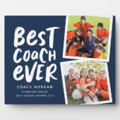 最高のコーチ海軍2つの写真チームあなた感謝していを フォトプラーク (正面)