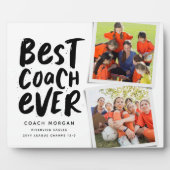 最高のコーチ2つの写真チームあなた感謝していを フォトプラーク (正面)