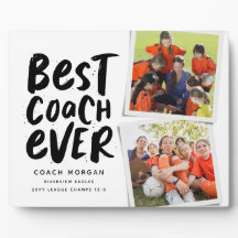 最高のコーチ2つの写真チームあなた感謝していを