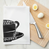 最高のコーヒー…決して閉まらない キッチンタオル (四つ折り)