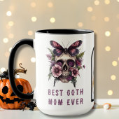 最高のゴシックママママエバースカルモスパープルマザーズデイ マグカップ