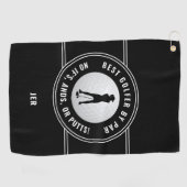 最高のゴルファーおもしろいバイパー ゴルフタオル (横)