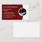 最高のゴルフロゴ名刺 名刺 (正面/裏面)