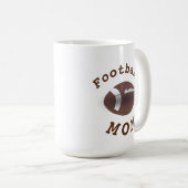 最高のサッカーのママ母の日 コーヒーマグカップ (正面右)
