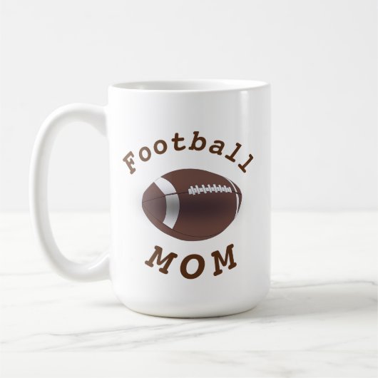 最高のサッカーのママ母の日 コーヒーマグカップ (左)