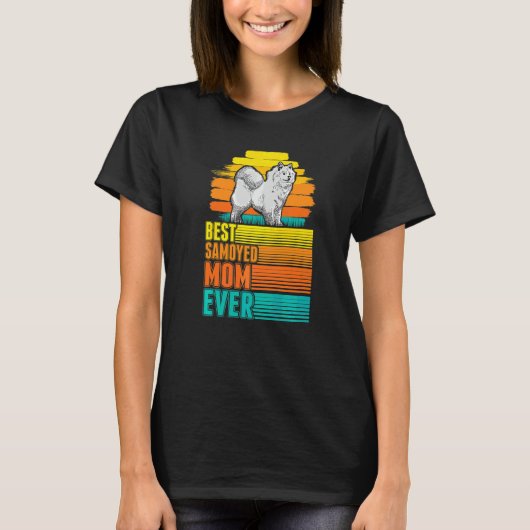 最高のサモエドママ サモエドママ Tシャツ (正面)