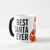最高のサンタエバーおもしろマグカップのパパクリスマスギフト モーフィングマグカップ (正面左)