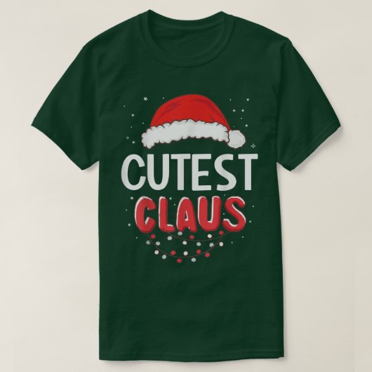 最高のサンタクロースのクリスマスマッチングの衣装 Tシャツ (デザイン正面)