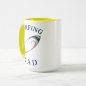 「最高のサーフィンパパ」は今まで!父の日 マグカップ (正面左)