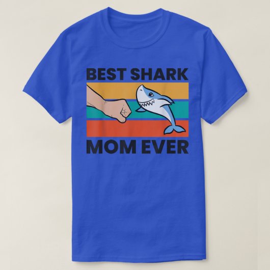最高のシャーク・ママ Tシャツ (デザイン正面)