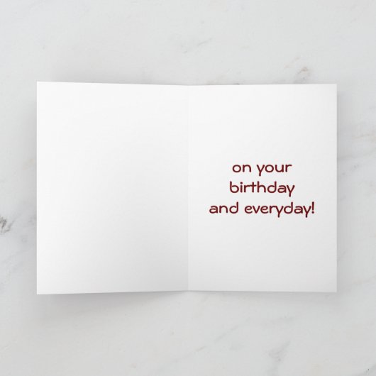 最高のショッピング用友誕生日 カード (内部)