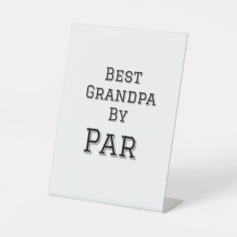 最高のシンプルおじいちゃん父のパー祖父gi 台座サイン