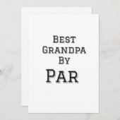 最高のシンプルおじいちゃん父のパー祖父gi 招待状 (正面/裏面)