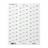 最高のシンプルエレガント2組戻りアドレスのラベル ラベル (フルシート)