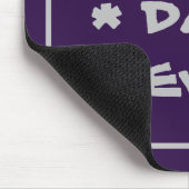 最高のシンプルパパエレガント紫モダン&グレー マウスパッド (コーナー)