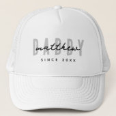 最高のシンプルパパモダンエレガント父の日 キャップ (正面)