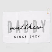 最高のシンプルパパモダンエレガント父の日 ゴルフタオル (横)