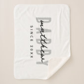 最高のシンプルパパモダンエレガント父の日 シェルパブランケット (正面)