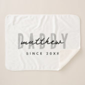 最高のシンプルパパモダンエレガント父の日 シェルパブランケット (正面(横))