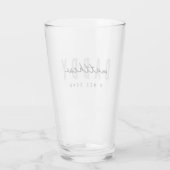 最高のシンプルパパモダンエレガント父の日 タンブラーグラス (裏面)