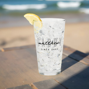 最高のシンプルパパモダンエレガント父の日 タンブラーグラス