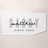 最高のシンプルパパモダンエレガント父の日 バスタオル (バスタオル)