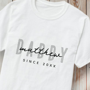 最高のシンプルパパモダンエレガント父の日 Tシャツ
