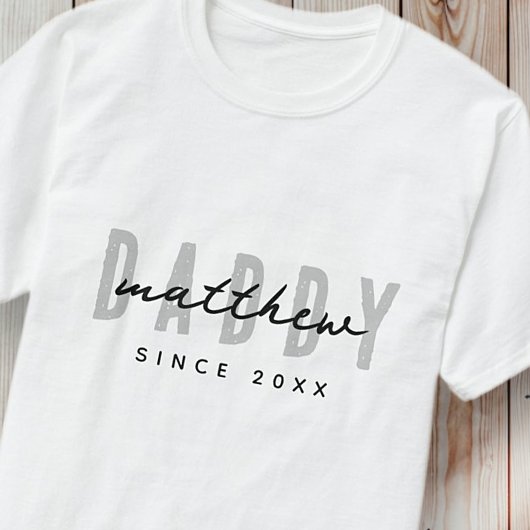 最高のシンプルパパモダンエレガント父の日 Tシャツ