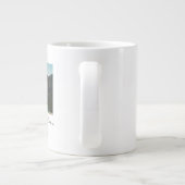 最高のシンプルパパScript Photo Gift ジャンボコーヒーマグカップ (裏面)