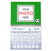 最高のシーズン前サッカーのボールパーソナライズされた カレンダー (2月 2026)