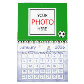 最高のシーズン前サッカーのボールパーソナライズされた カレンダー (1月 2026)