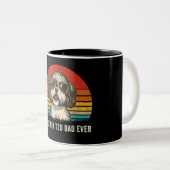 最高のシーズー(犬)ツパパエバおもしろいシーズー(犬)ツパパGif ツートーンマグカップ (正面右)