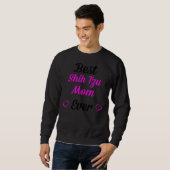 最高のシーズー(犬)Tzuママ スウェットシャツ (正面フル)