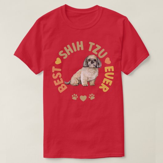 最高のシーズー(犬)Tzu Ever Tシャツ (デザイン正面)