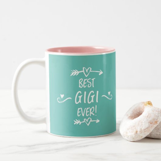 最高のジジ ツートーンマグカップ (ドーナツ)