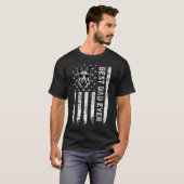 最高のジャーマンシェパード犬パパ アメリカ合衆国 父の日 Tシャツ (正面フル)