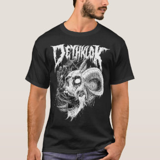 最高のスカルロゴのロックバンドdethklok mestikemelu Cl Tシャツ