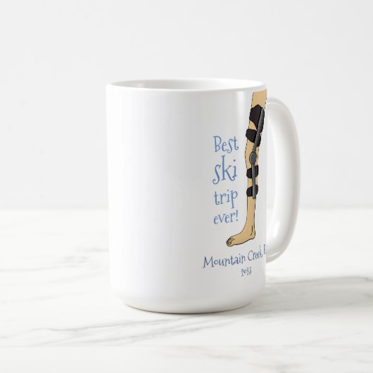 最高のスキートリップエバおもしろいーニーブレース コーヒーマグカップ (正面右)