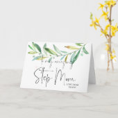 最高のステップママへ　素敵なお母さんの日 カード (黄色い花)