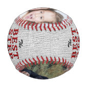 最高のステップ素朴パパ2枚フォトファーザーのデイバス 野球ボール (裏面)