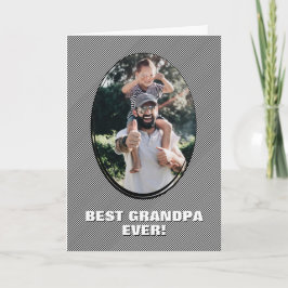 最高のストライプのお父さんの日 カード