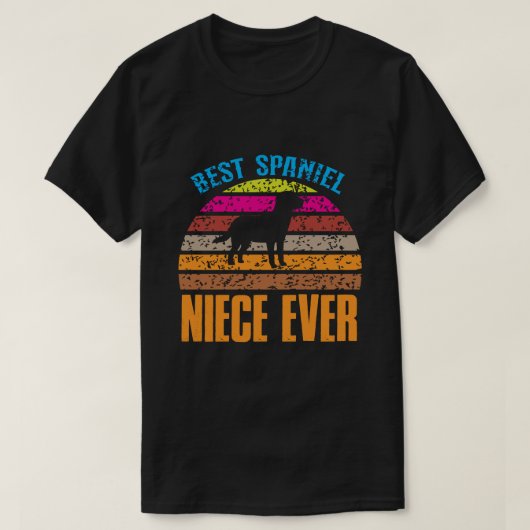 最高のスパニエル犬ニースエバヴィンテージ Tシャツ (デザイン正面)