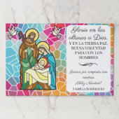 最高のスペインのクリスマスで神に栄光を ペーパーパッド (正面)