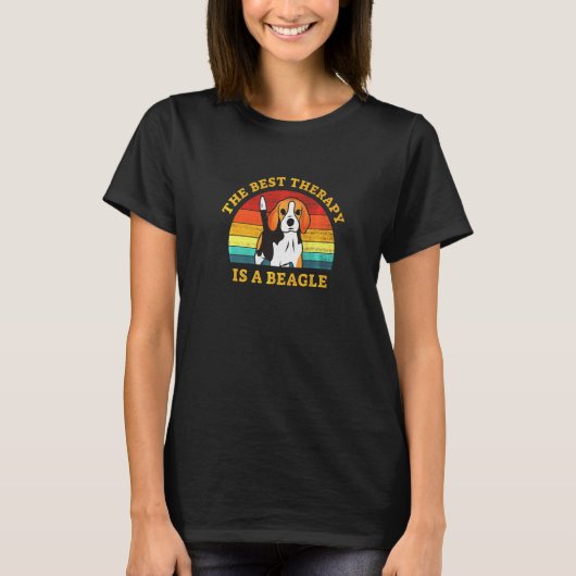 最高のセラピーはビーグル Tシャツ (正面)
