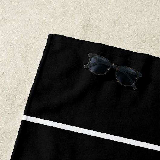 最高のソンバイパーモノグラムゴルファーSports Pro Black ビーチタオル (インサイチュ)