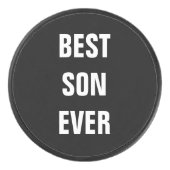 最高のソン・エバ・ファザーズ・デイ・誕生日・ギフトカスタム アイスホッケーパック (正面)