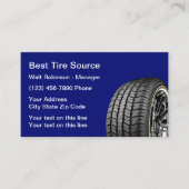 最高のタイヤ店名刺テンプレート 名刺 (正面)